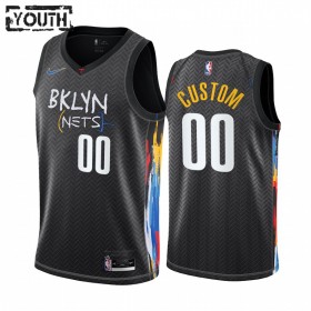 Maillot Basket Enfant Brooklyn Nets Personnalisé 2020-21 City Edition Swingman